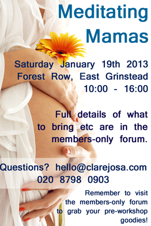 Meditating Mamas Workshop Details