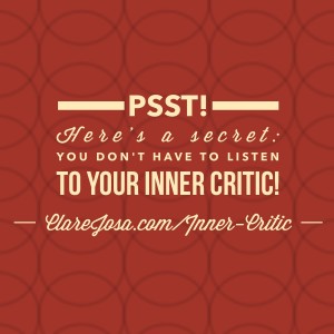 Join in with Taming Your Inner Critic today