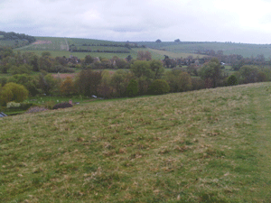 16 miles - walking along the windy ridge