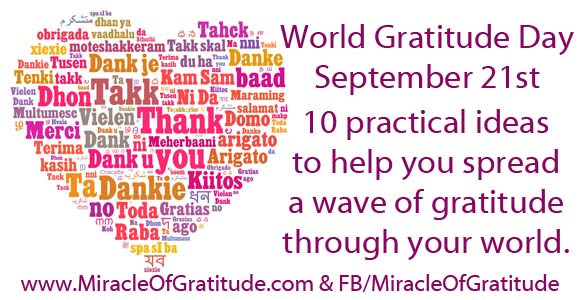 World Gratitude Day 21st September